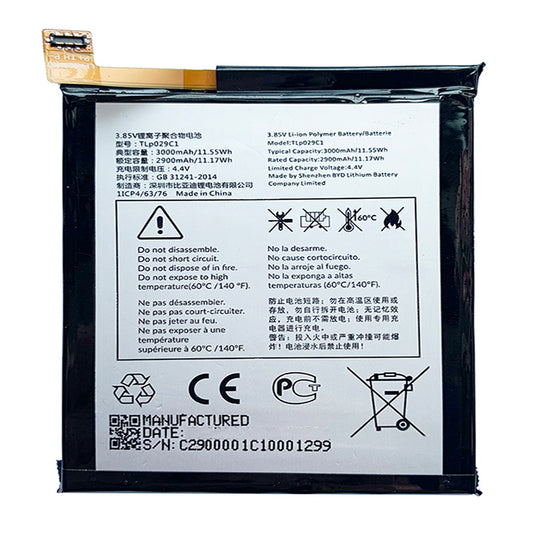 Replacement Battery For Alcatel Mobile Phone TLp029C1