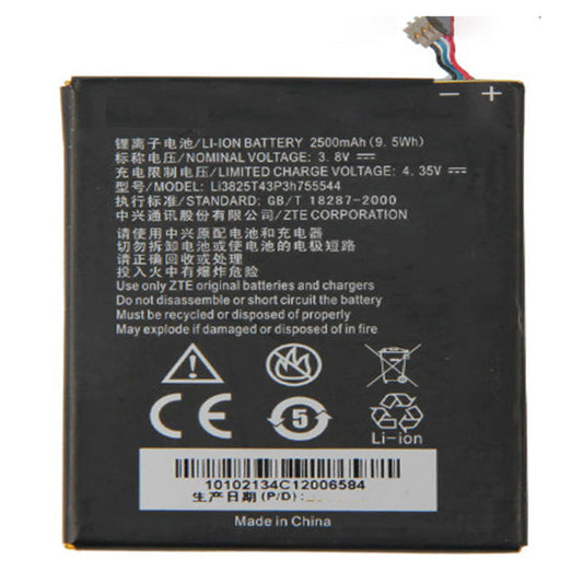 Replacement Battery For ZTE Mobile Phone Li3825T43P3h755544