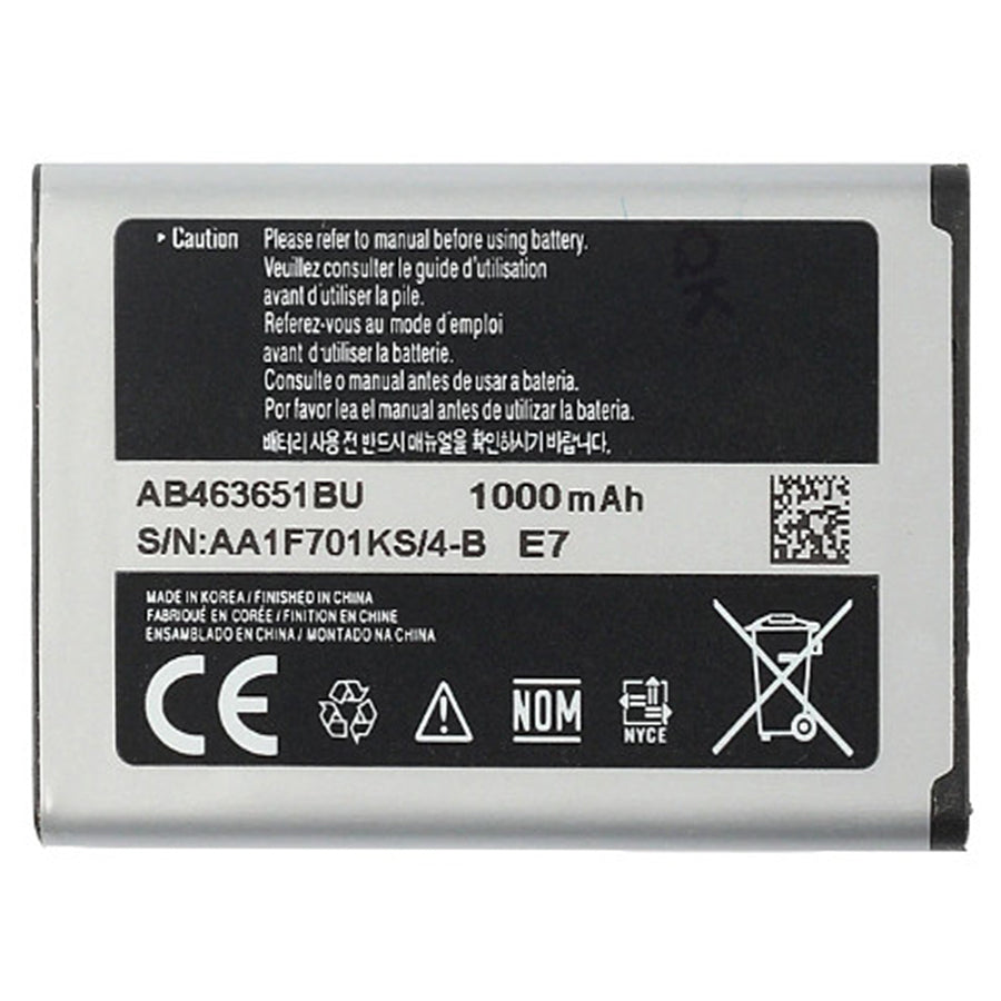 Replacement Battery For Samsung Mobile Phone AB463651BU