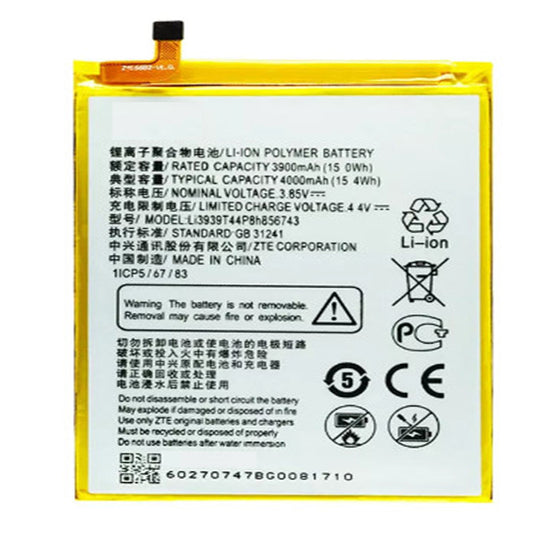 Replacement Battery For ZTE Mobile Phone Li3939T44P8H856743