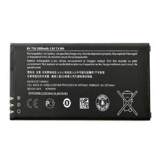 Replacement Battery For Nokia Mobile Phone BV-T3G