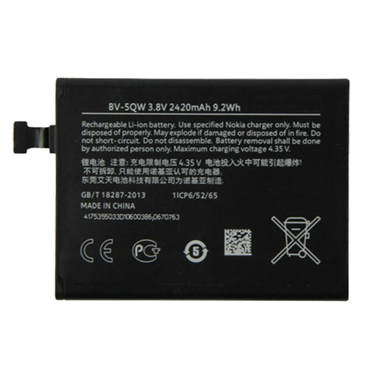 Replacement Battery For Nokia Mobile Phone BV-5QW