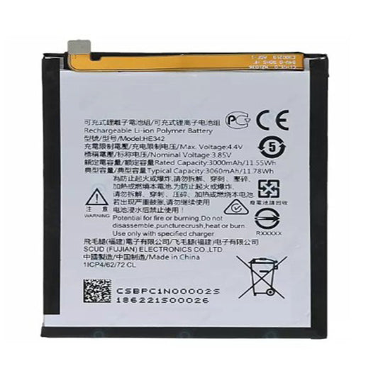 Replacement Battery For Nokia Mobile Phone HE342