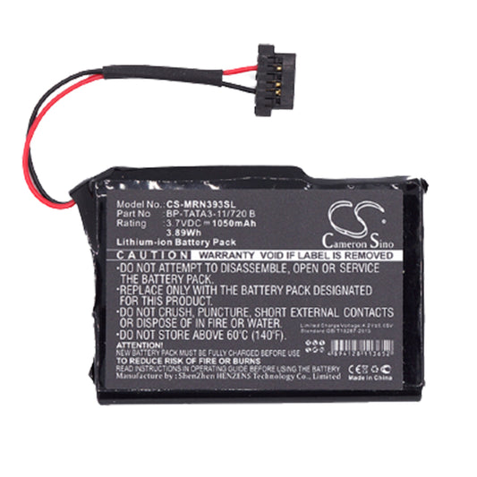 Replacement Battery for Navman BP-TATA3-11/720 B, MY400LMT, MY450LMT, EZY255LMT, MY650LMMT GPS
